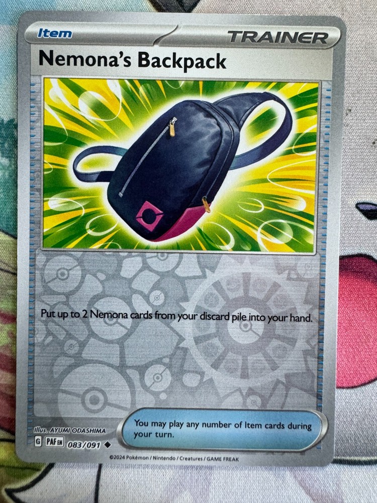 Nemona's Backpack Reverse Holo English Pokemon BKN233