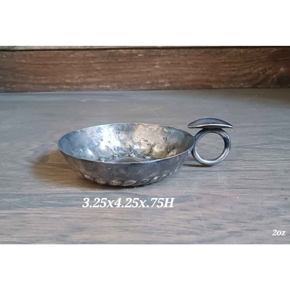 Antique silver-plated tastevin wine tasting cup for sommeliers
