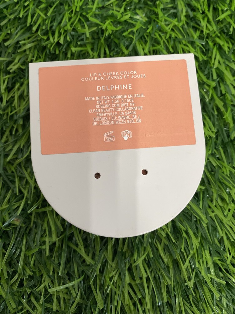 Rose Inc Blush Dewy Cream Blush Cheek Lip in Delphine Muted Peach 4.5g