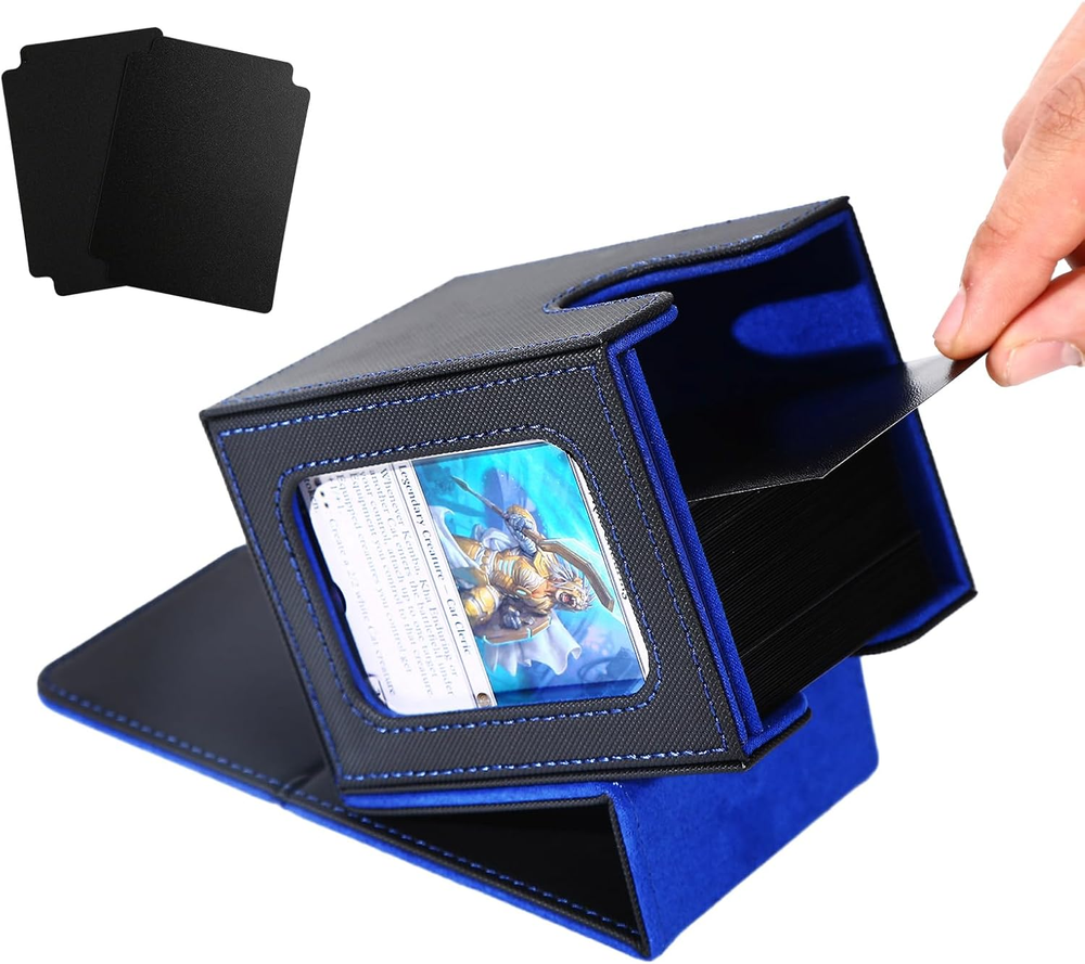 MTG Deck Box for Commander Display,Card Deck Box Fits 100 Double Sleeved Cards,