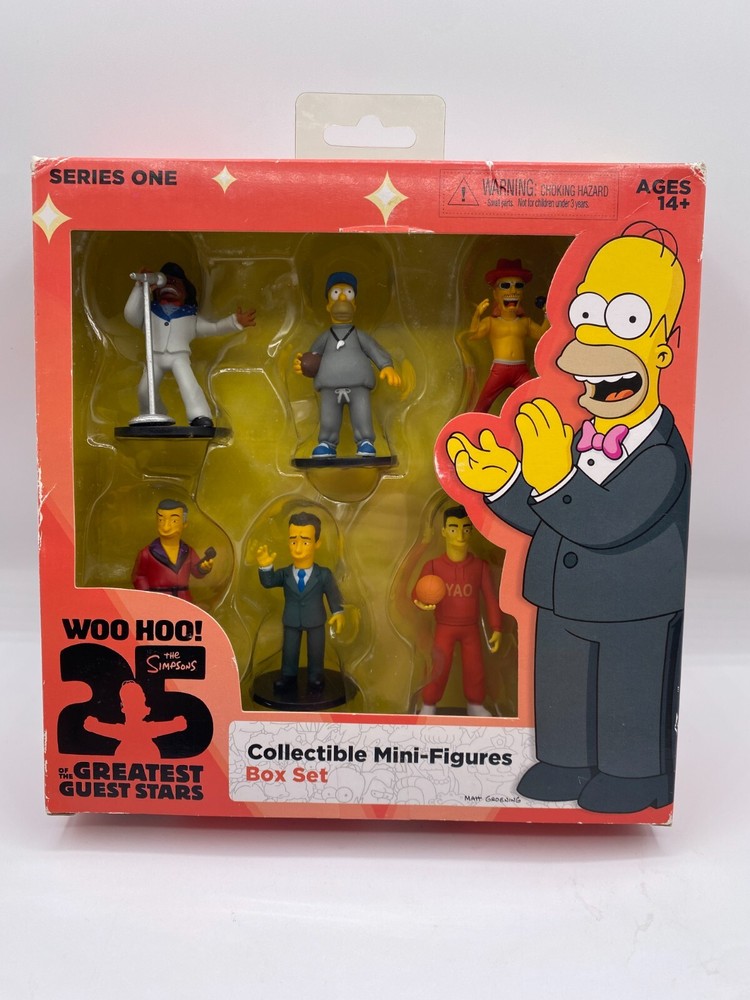 Simpsons 2.5 Action Figure Set 25 Guest Stars Pack 6 Units