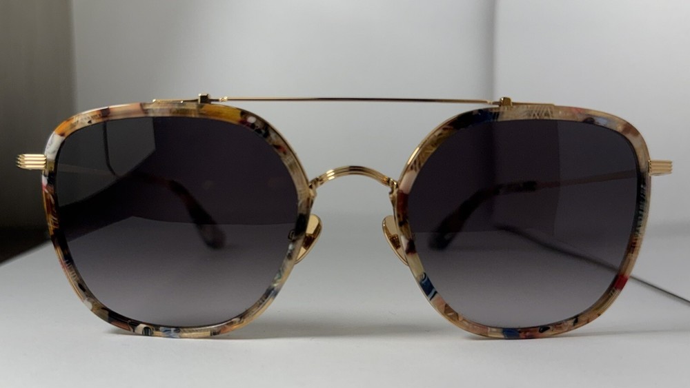 KREWE AUSTIN Titanium + Capri  24K Sunglasses