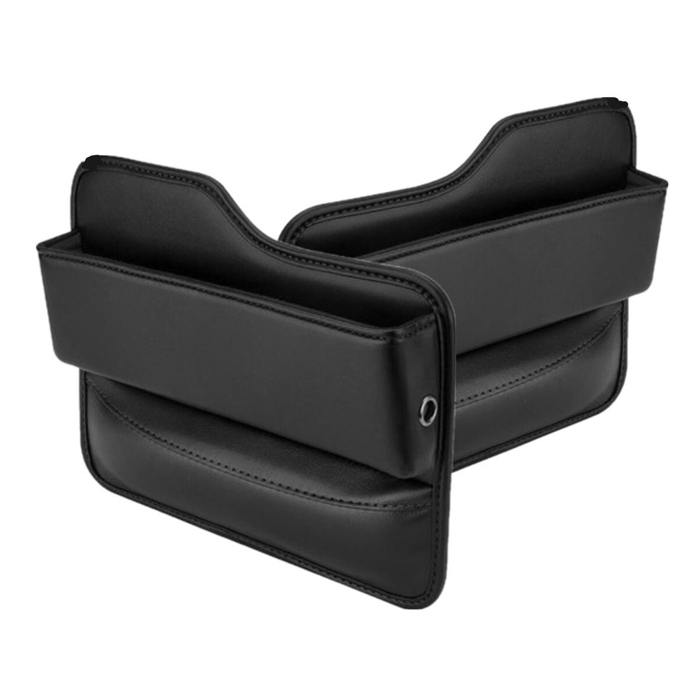 2x PU Leather Filler Storage Box Bag Tidying Pocket For Car Left Right Seat Gap