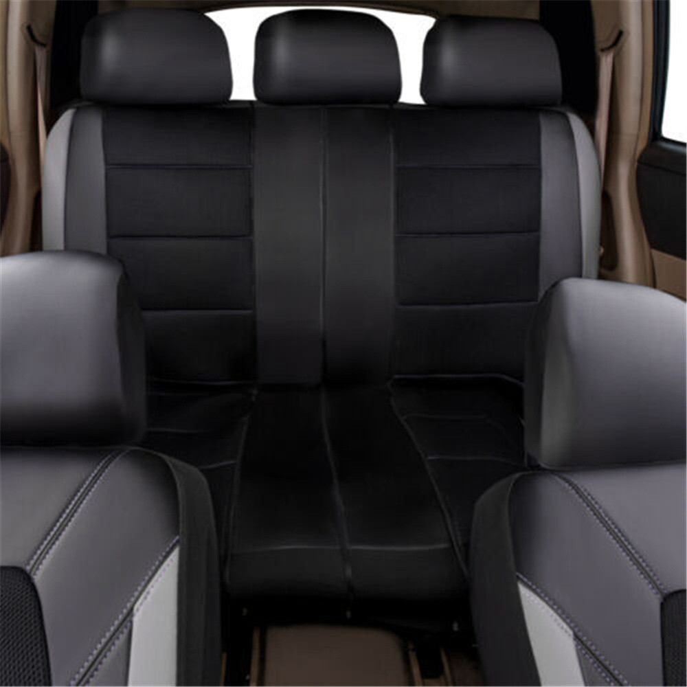 Seat Cover Car Full Set Cushion Protective Pad PU Leather Mat For 5-Seat Cars