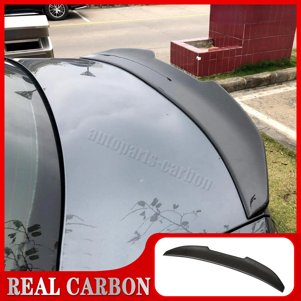 AUDI A6 C6 S6 2008-2011 High Kick Real Carbon Fiber Trunk Spoiler Lip