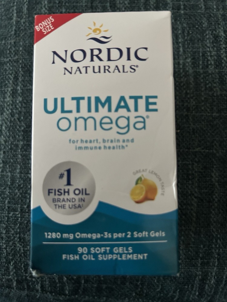 Nordic Naturals Ultimate Omega 1280mg Lemon Flavor Exp 11/26