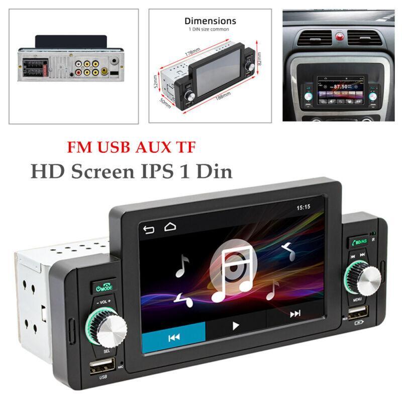 IPS 1 Din Car Stereo Radio FM USB AUX TF MP3 MP5 Player Dash Parts5