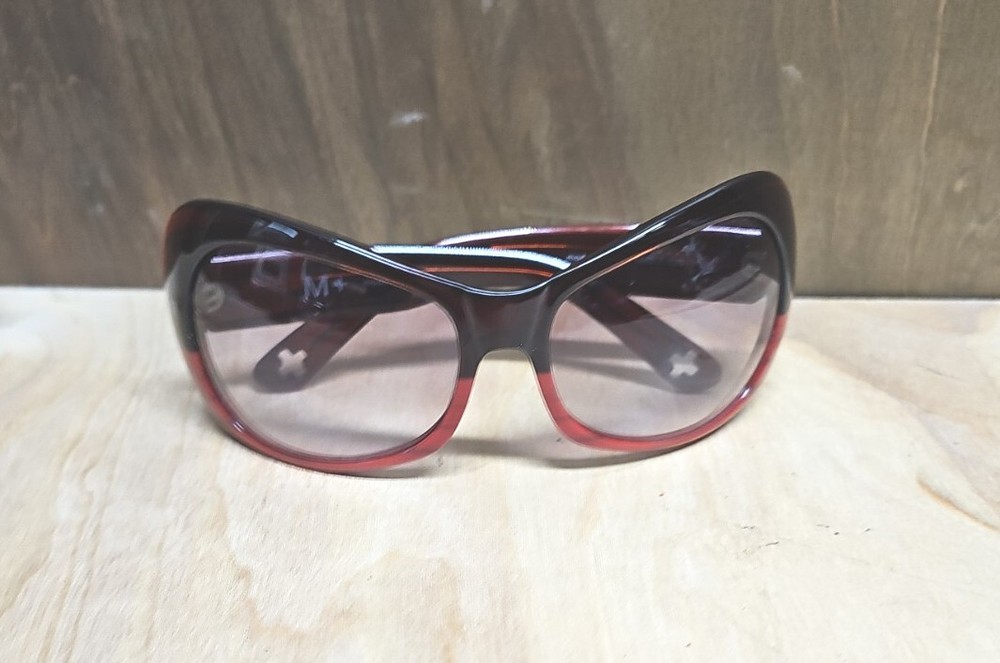 MODO Sunglasses M+ 4100 RED TWOTONE WOODGRAIN  Very Good Condition