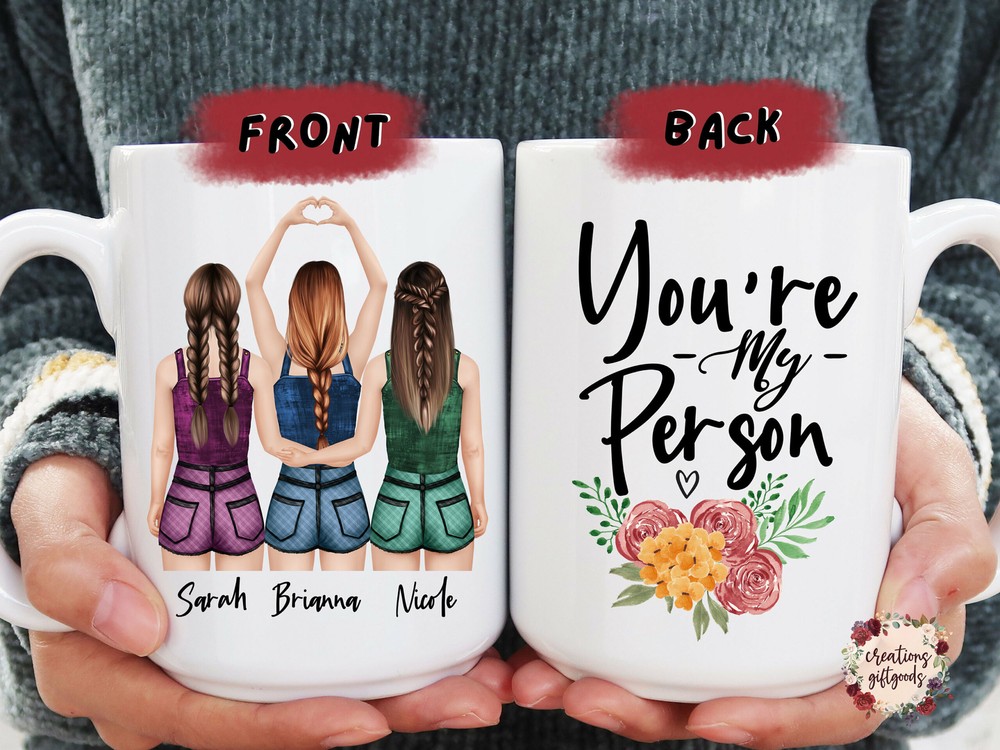 You're My Person Custom Best Friend Mug Personalized Best Friend Gift Custom
