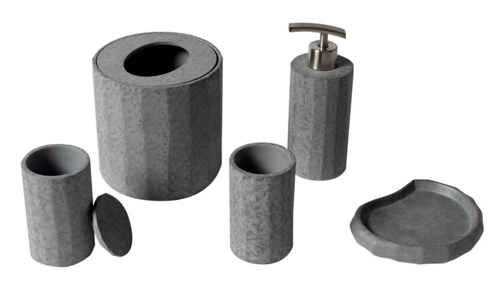 ALFI ABCO1022 5-Piece Concrete Bathroom Set