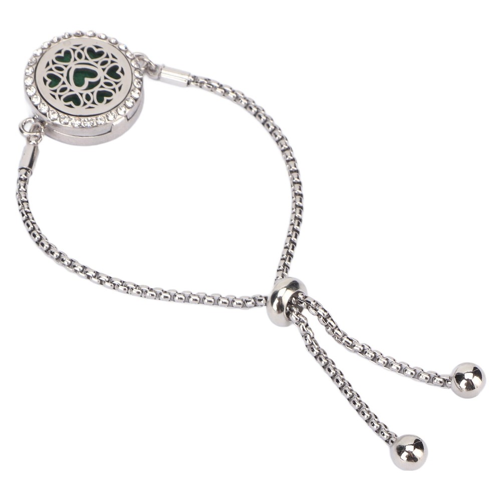 Aromatherapy Diffuser Bracelet Adjustable Stainless Steel Essential Oil Jewelry