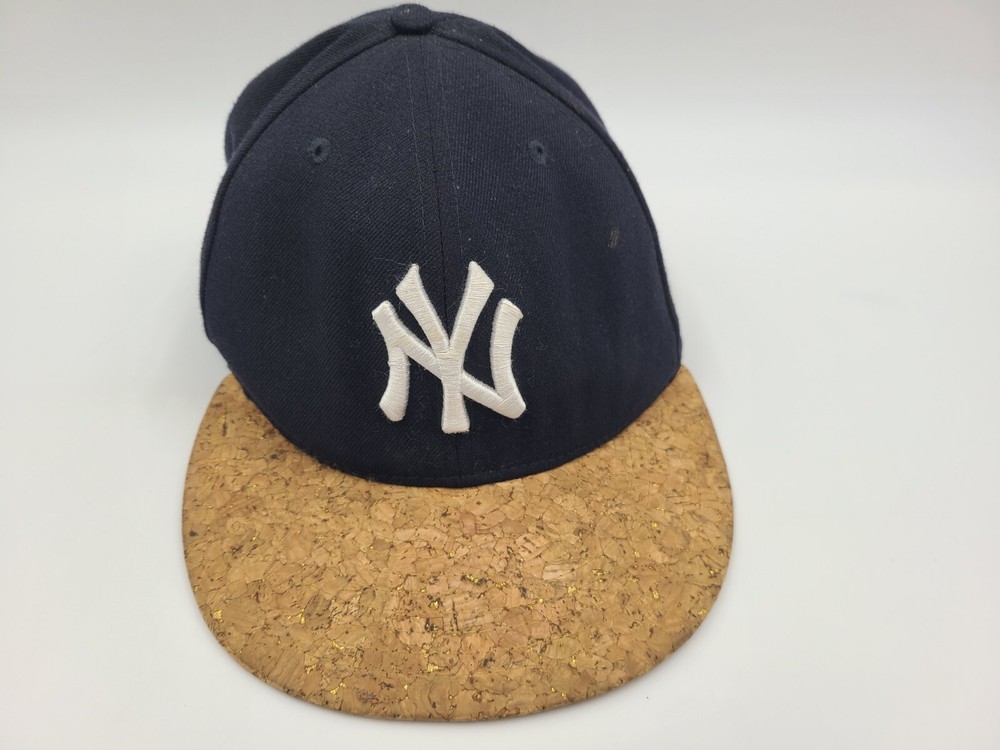 New York Yankees New Era 9Fifty Cork Brim Snapback Hat Cap Men MLB Baseball Blue