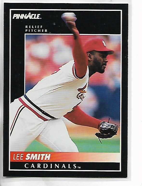 1992 Pinnacle Series 1 Lee Smith Card # 195