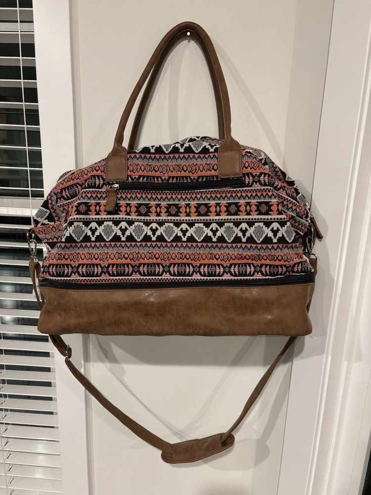 MyMealivos Canvas Weekender Bag - Spacious Overnight Duffel with Shoe Compartment & Carry-On Design