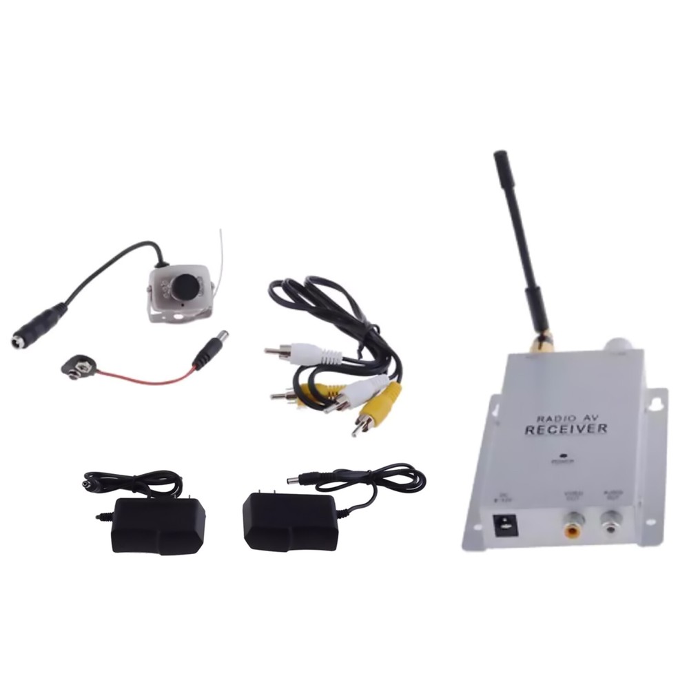 1 Set Mini Wireless Camera Receiver with HD Infrared Night Vision NTSC Security System