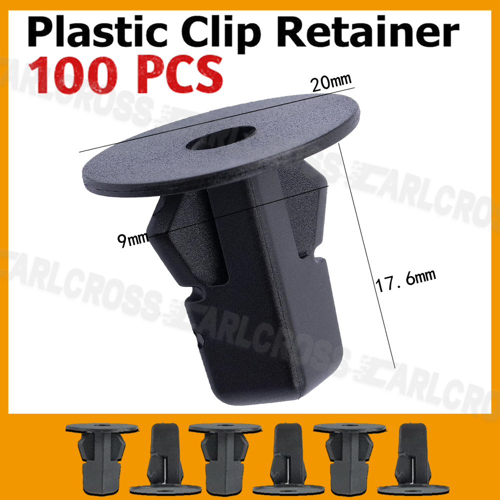 Fender Rivets Push 8x8.2mm 100Pcs Toyota Bumper Inner Fastener Clips