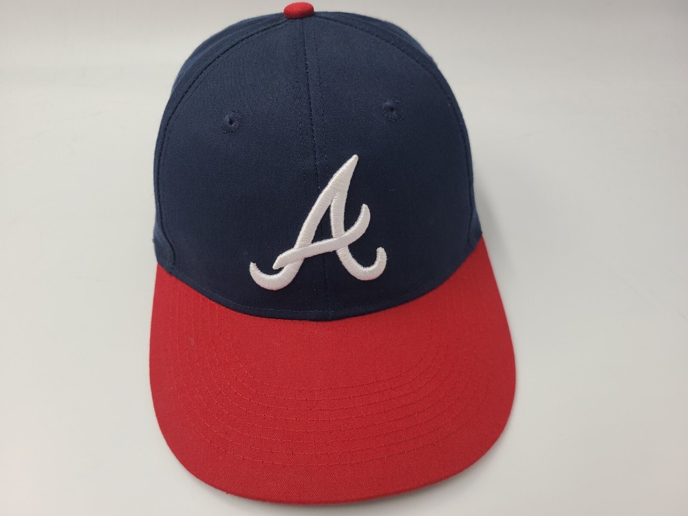 Atlanta Braves MLB Adjustable Snapback Cap for Men and Women in Blue and Red