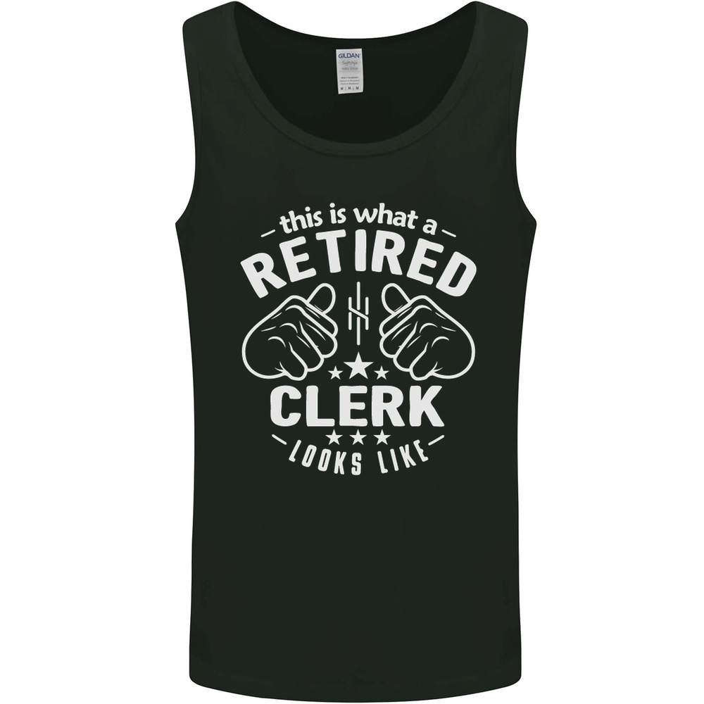 This Is What a Retired Clerk Looks Like Mens Vest Tank Top