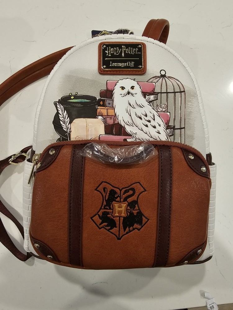 BOXLUNCH Exclusive Loungefly Harry Potter Hedwig Suitcase Mini Backpack - NWT