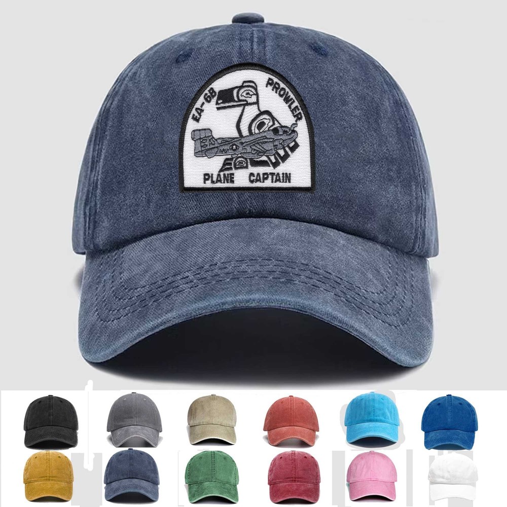 Custom Embroidered Hat Prowler EA-6B Plane Captain, Veteran Cap, Trucker Hat