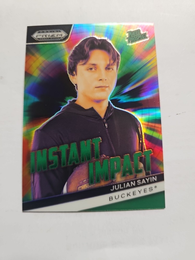 2024 Prizm Draft Picks Instant Impact Green #II-JS Julian Sayin RC