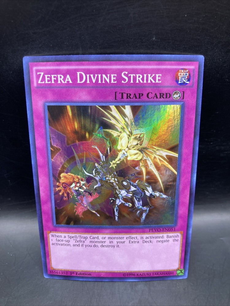 Yu-Gi-Oh Zefra Divine Strike PEVO-EN051 Super Rare 1st Edition NM/M New