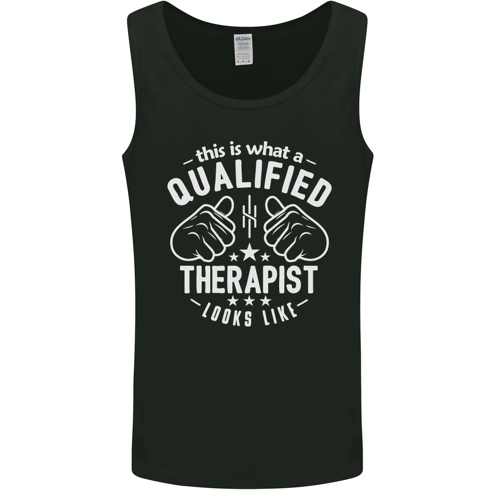 A Qualified Therapist Looks Like Mens Vest Tank Top