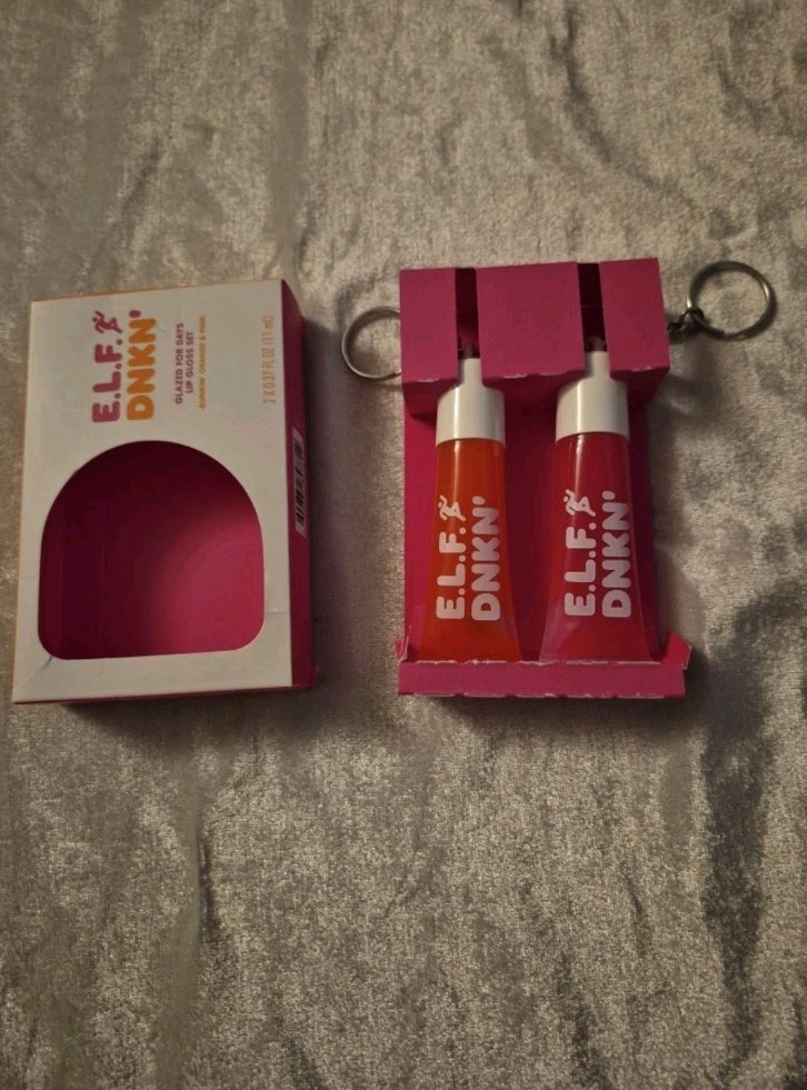 E.L.F. DUNKIN DONUT GLAZED FOR DAYS LIP GLOSS SET DISCONTINUED