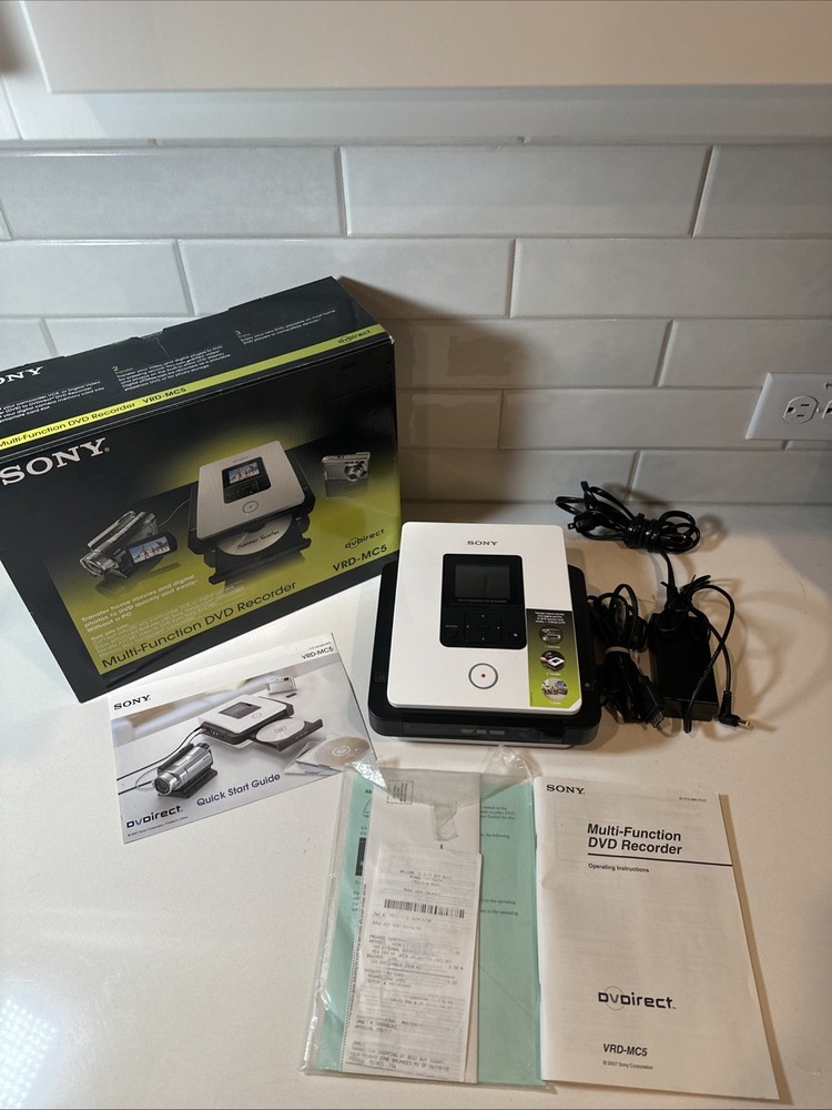 Sony VRD-MC5 DVD Recorder Burner Handycam Tape Transfer w/ orig box