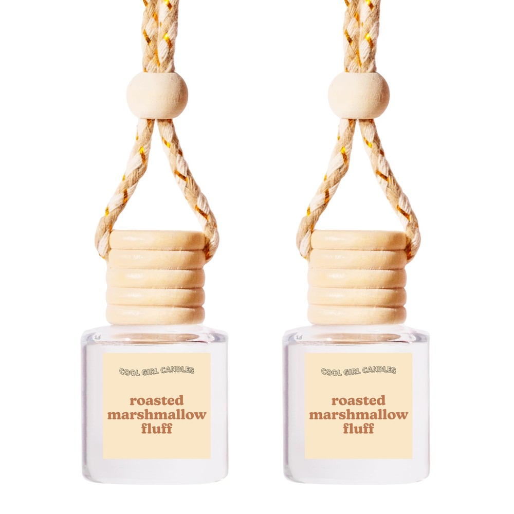 COOLGIRLCANDLES Roasted Marshmallow Fluff Car Hanging Fragrance Oil Diffuser ...