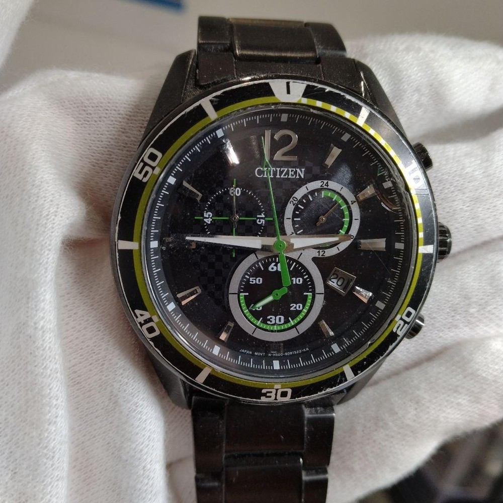Citizen Black Chronograph Watch for Men