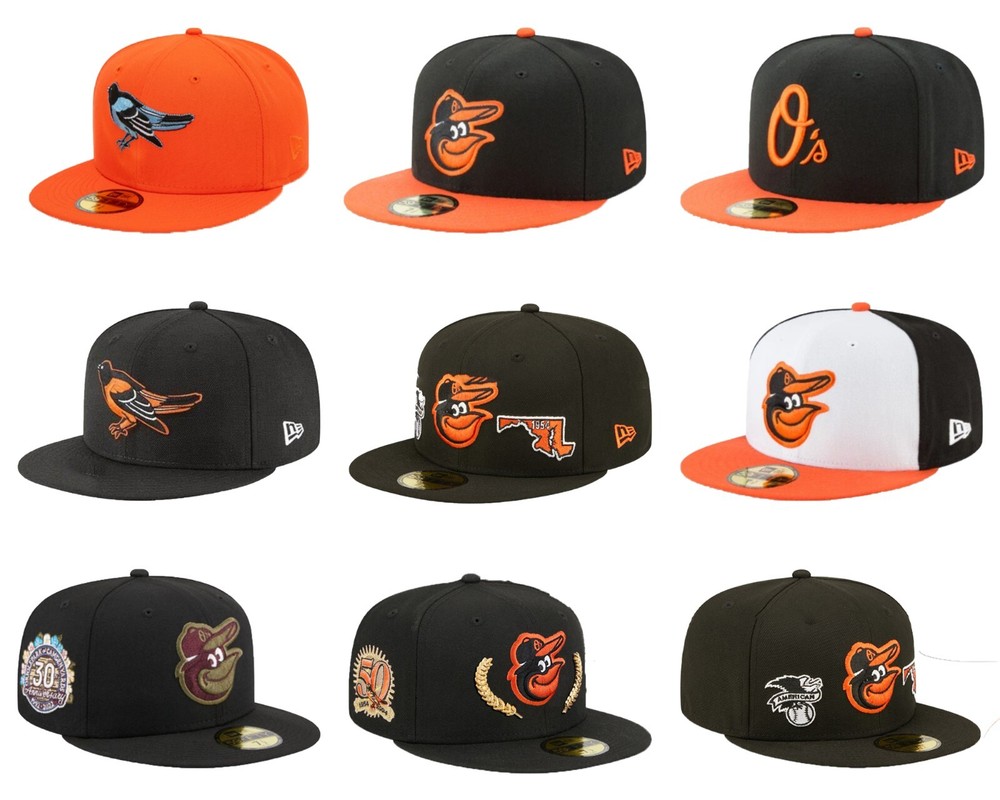 New MLB Baltimore Orioles New Era Men's Baseball Cap 59FIFTY Fitted Cap