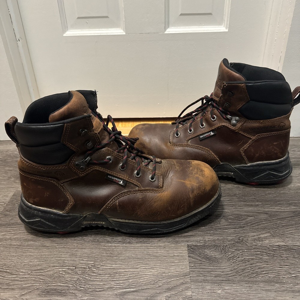Wolverine DuraShocks Steel Toe Work Boots Size 13M UltraSpring Comfort
