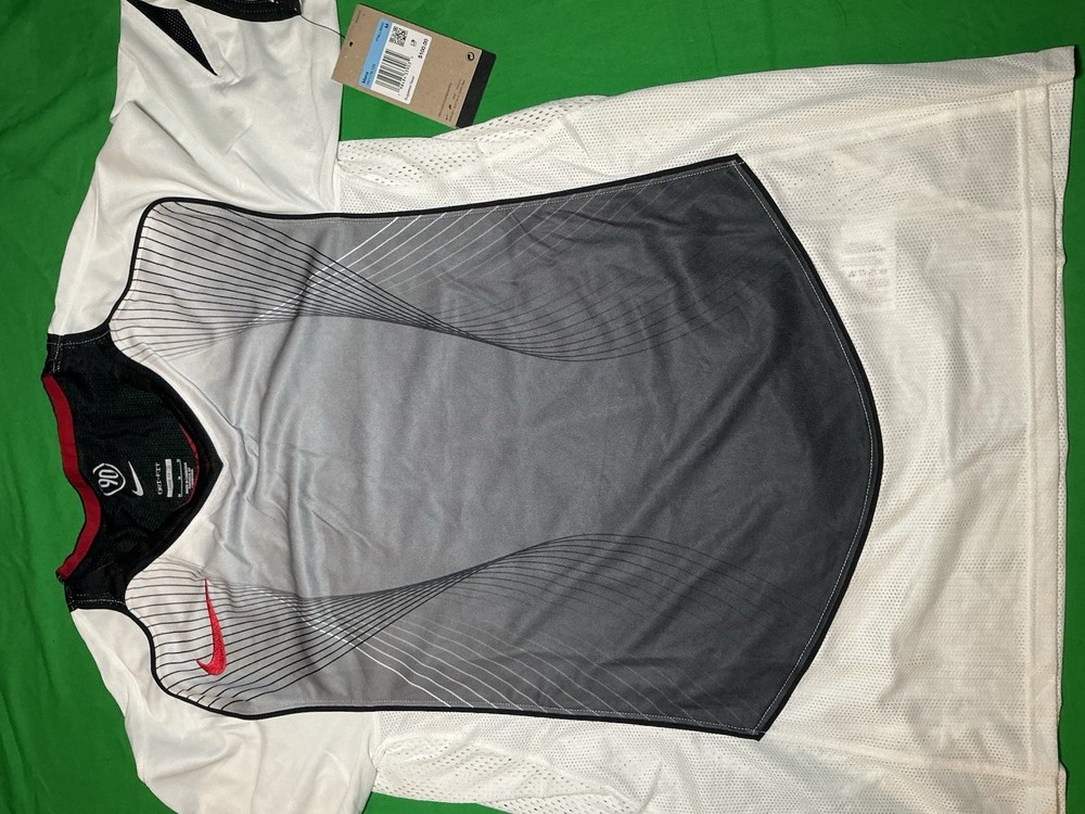 Nike Dri-FIT 90 Soccer Jersey Black White Red M Loose Fit HV1178-133