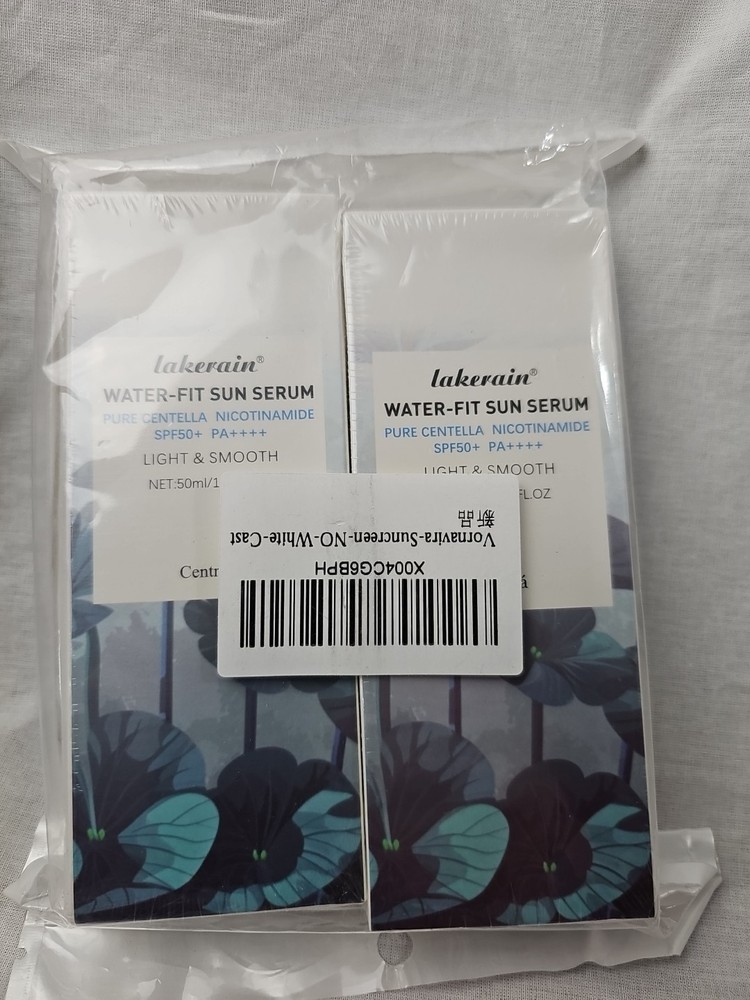 LOT OF 2 - Centella Lakerain Water-Fit Sun Serum