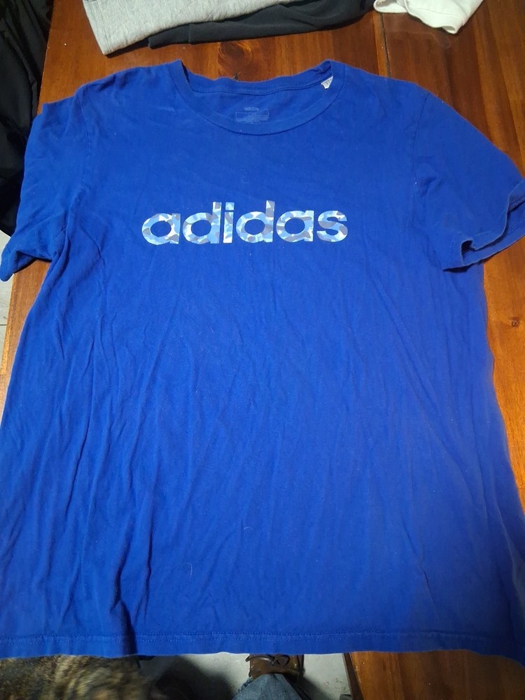 Adidas Mens Shirt Size Large Blue