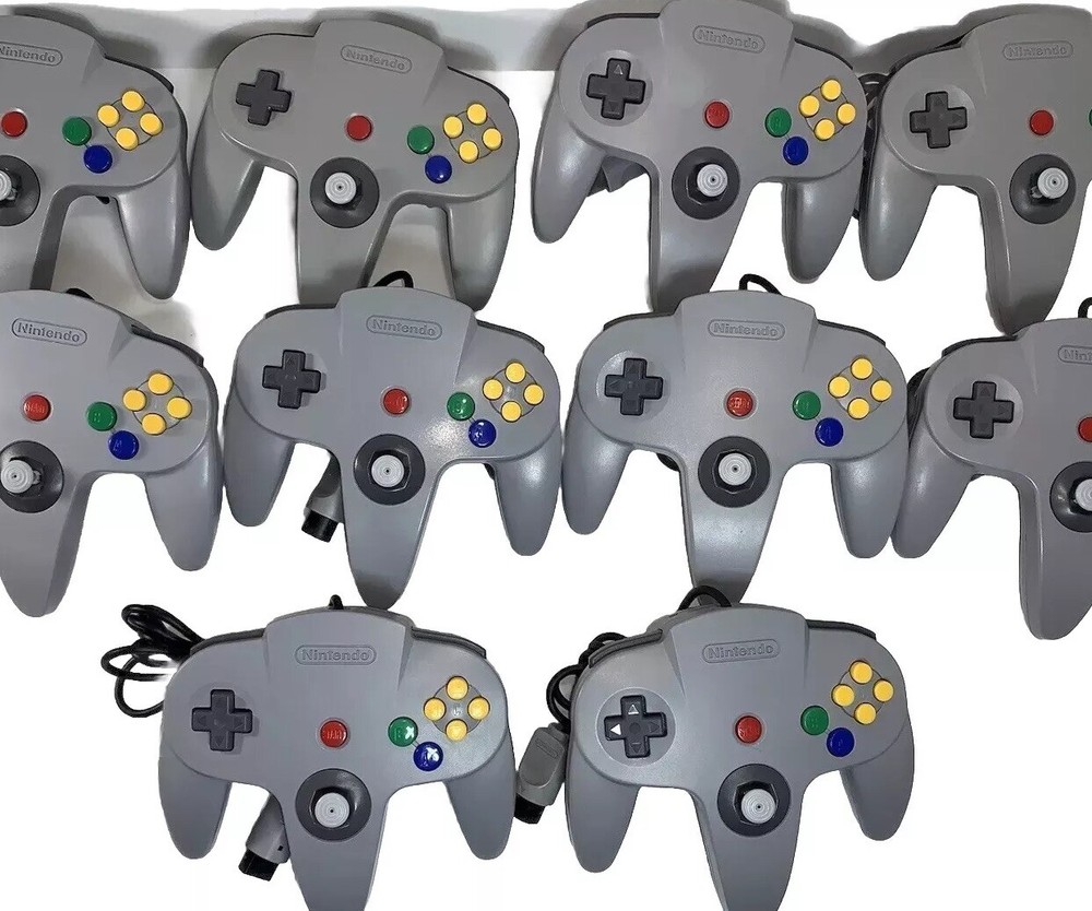 Nintendo 64 N64 Controller Gray OEM  Original Authentic Remote NUS-005