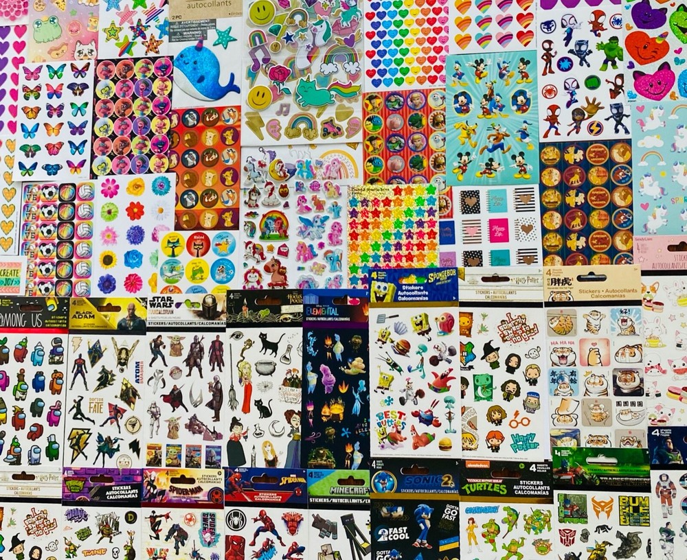 10 Sheets | Wholesale Christmas Gift Sticker Lot