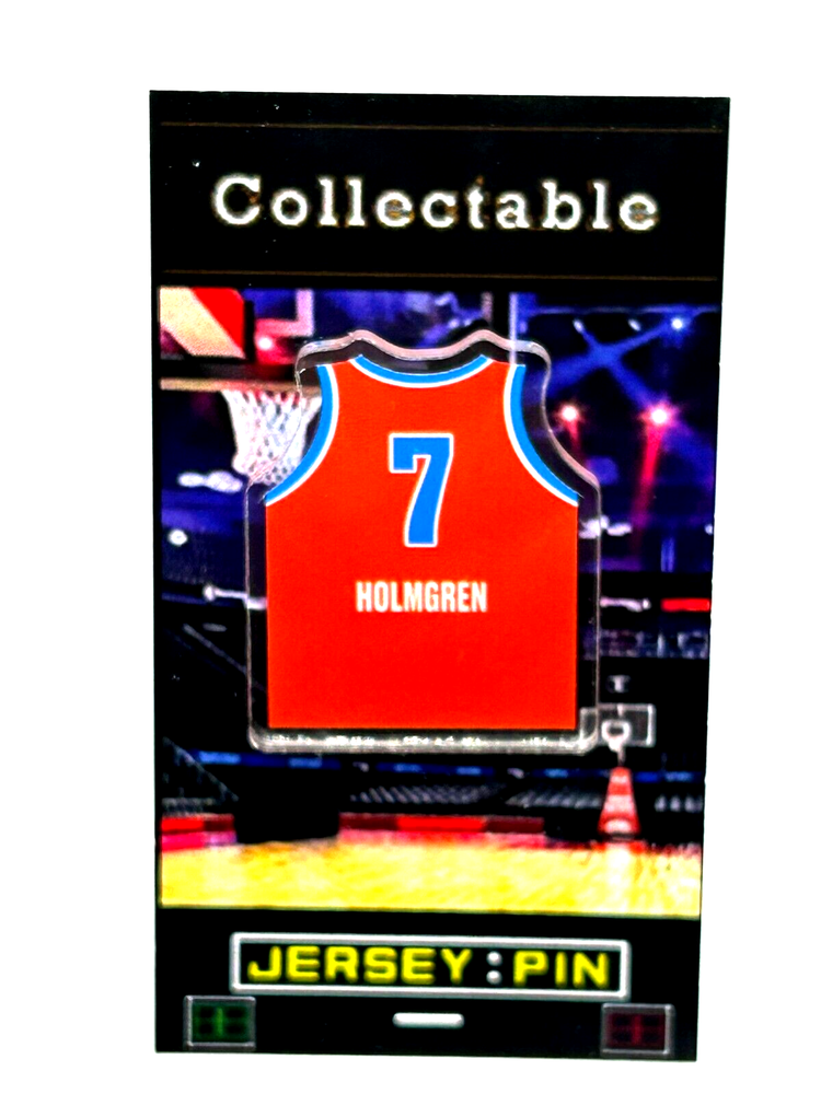 Oklahoma City Thunder Chet Holmgren Jersey Lapel Pin - Classic NBA Collectible