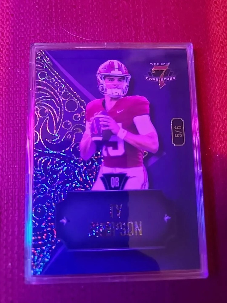 Ty Simpson 2023 Wild Card 7 Card Stud 6 Football Trading Card