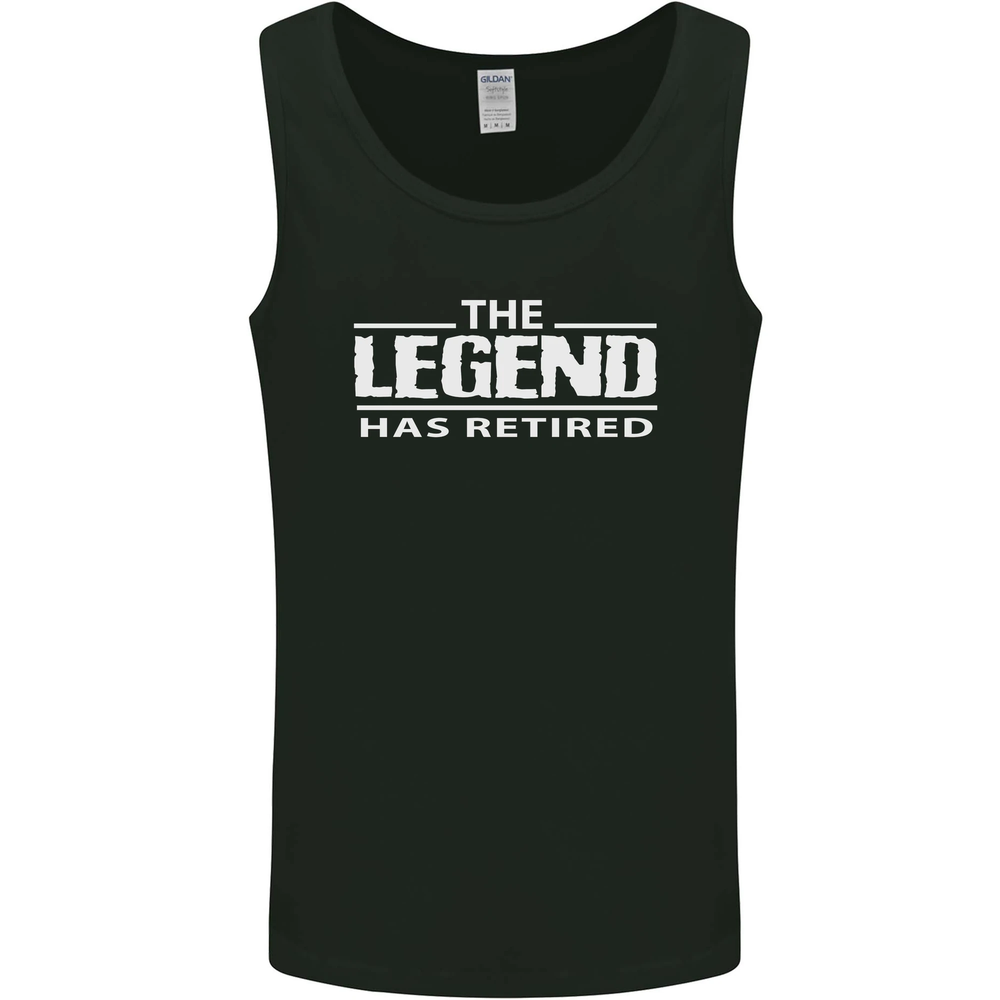 The Legend has Retired Retirement Funny Mens Vest Tank Top