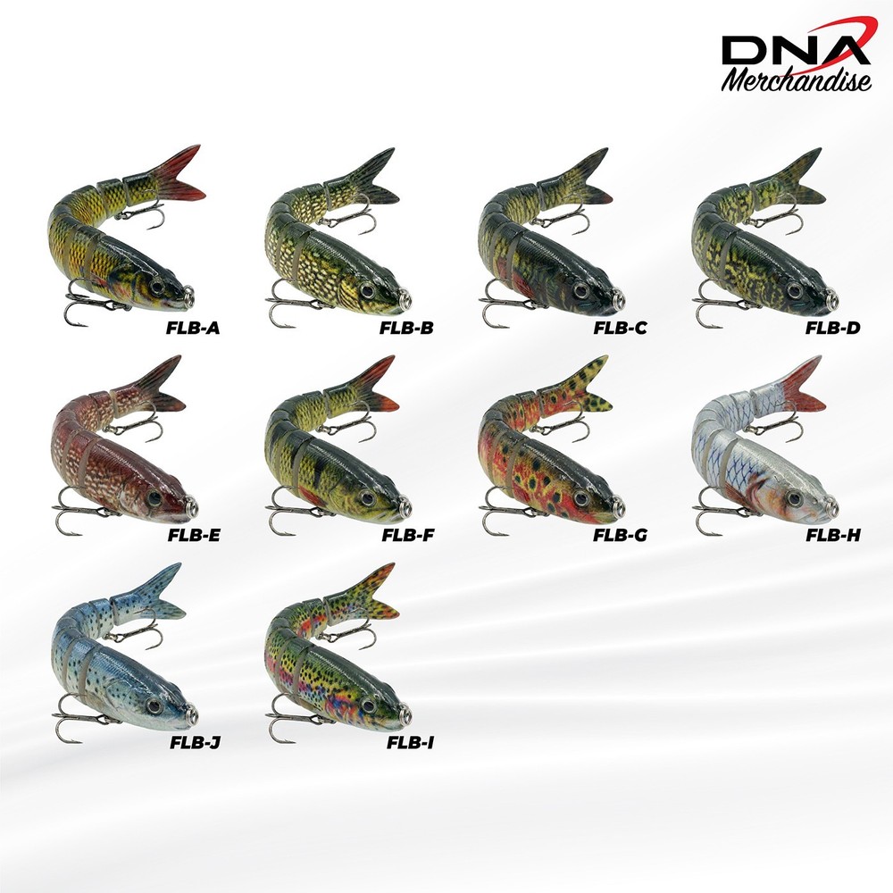 4PC / 8PC Fishing Lures 8-Segments Fish Bass Realistic multi-jointed swimbait