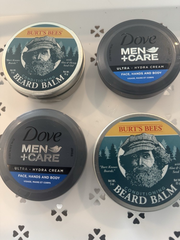 Fathers Day Gift Set - Burt Bees Beard Balm and Dove Mens Care Kit-image