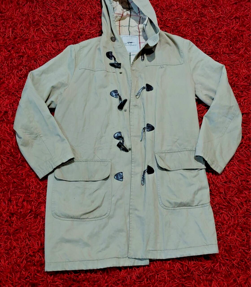 Vintage Thomas BURBERRY Hooded Coat Jacket Full Zip Size L