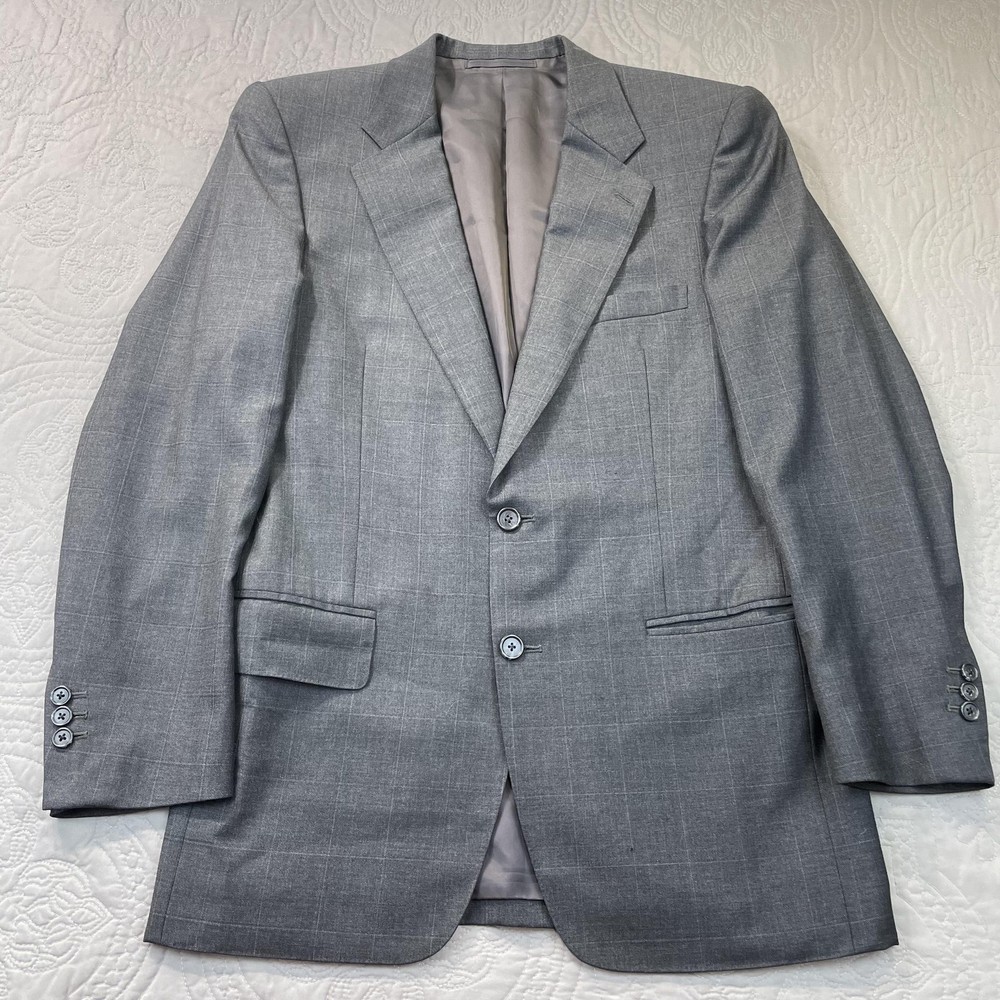 Loro Piana Gray Wool Custom Blazer by W.W. Chan Mens 44 Italy Four Seasons