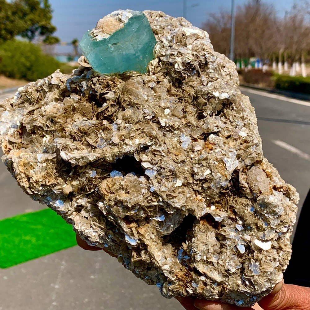 6.56LB Museum Top Grade Aquamarine Terminated Crystals Specimen