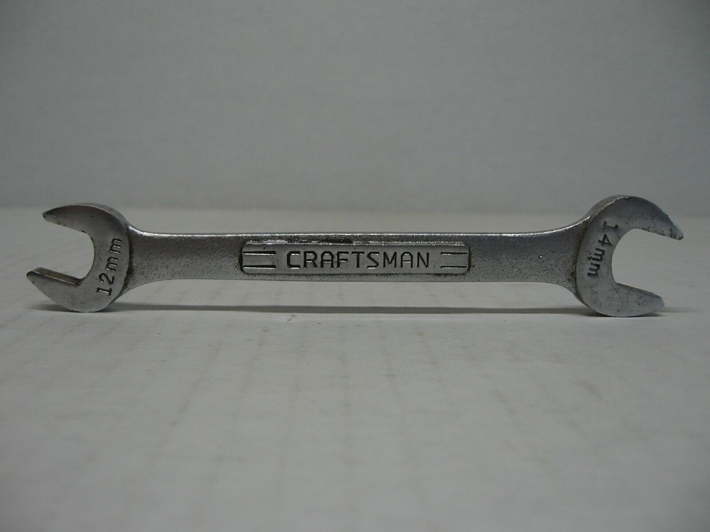 Craftsman 12mm 14mm Double Open End Forged Steel Wrench USA Made #44506