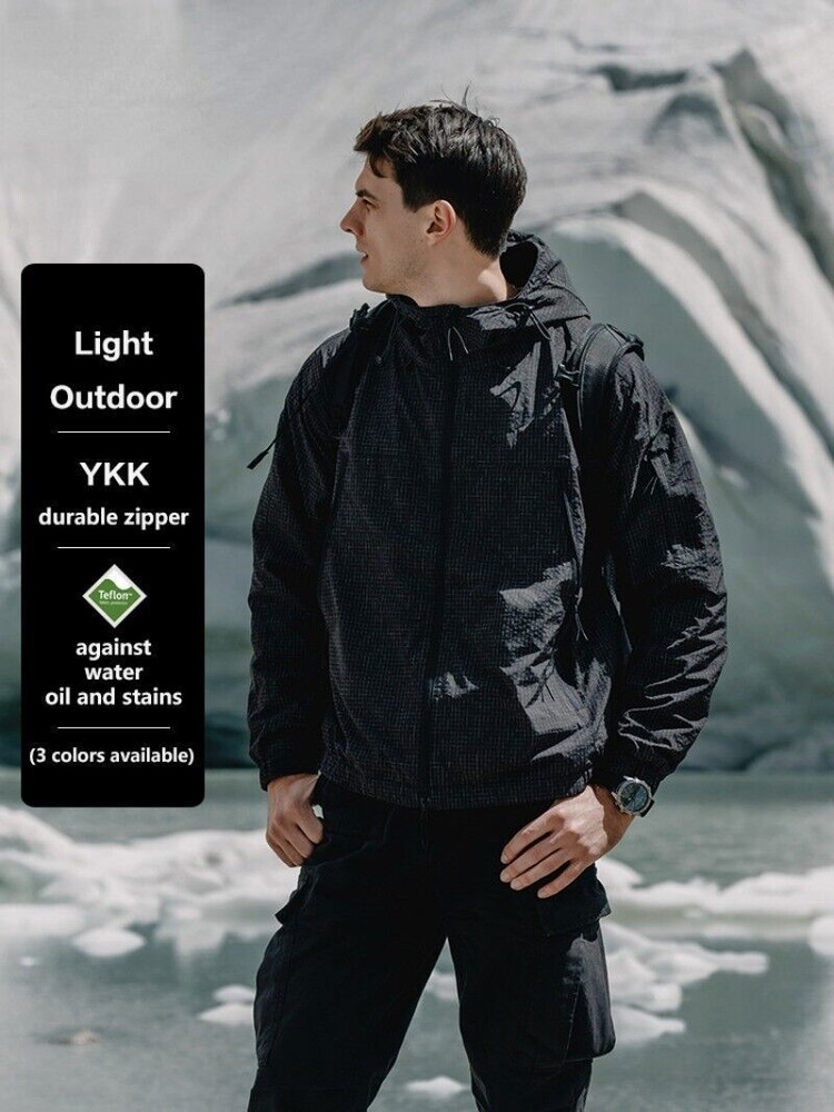 2023 Autumn Outdoor Mountain Soft Shell Jackets Men Hiking Oversize Windbreaker