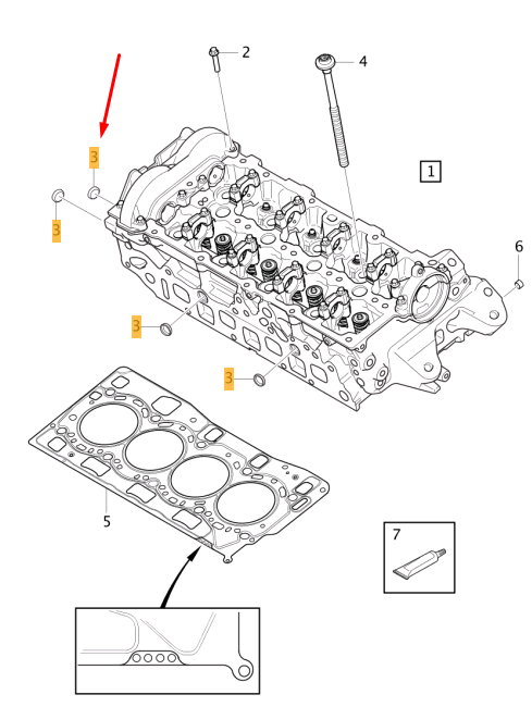 VOLVO XC60 MK2 Genuine Cylinder Head Cap Plug 30746737 New OEM