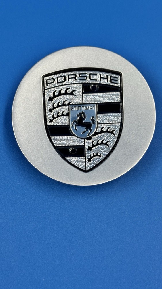 Porsche 911 Concave Center Cap Boxster Cayman Cayenne Carrera Panamera Silver X1